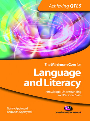 cover image of The Minimum Core for Language and Literacy